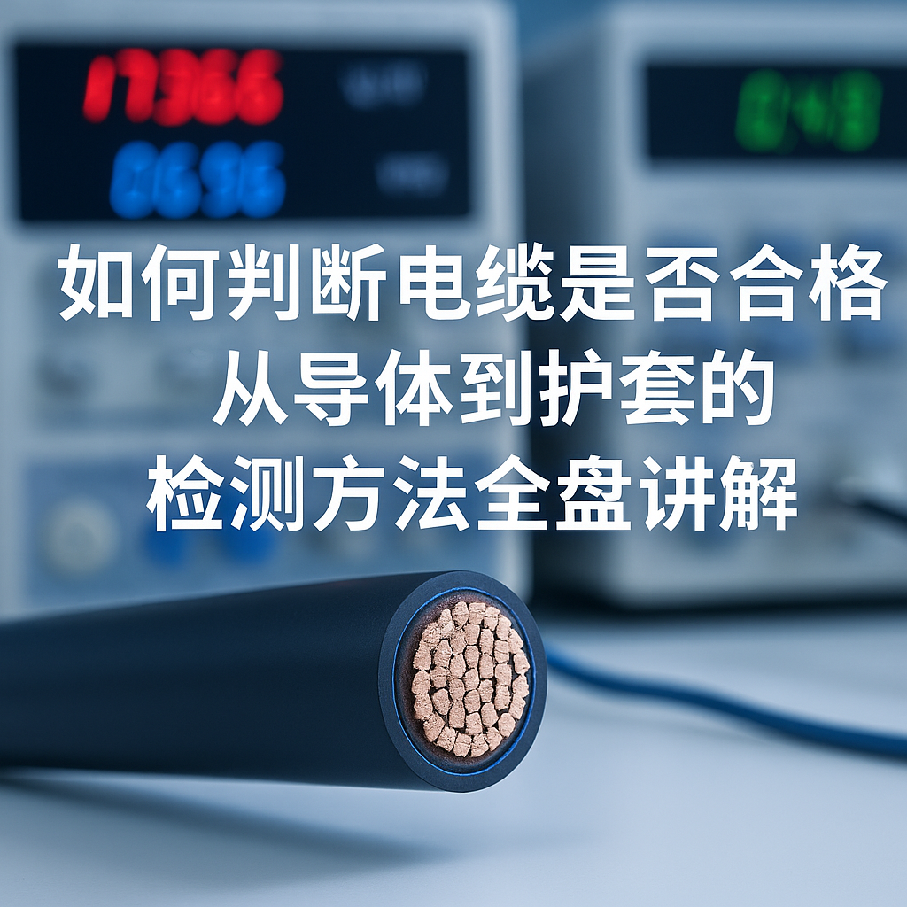 若何判断电缆是否合格？从导体到护套的检测步骤全盘解说