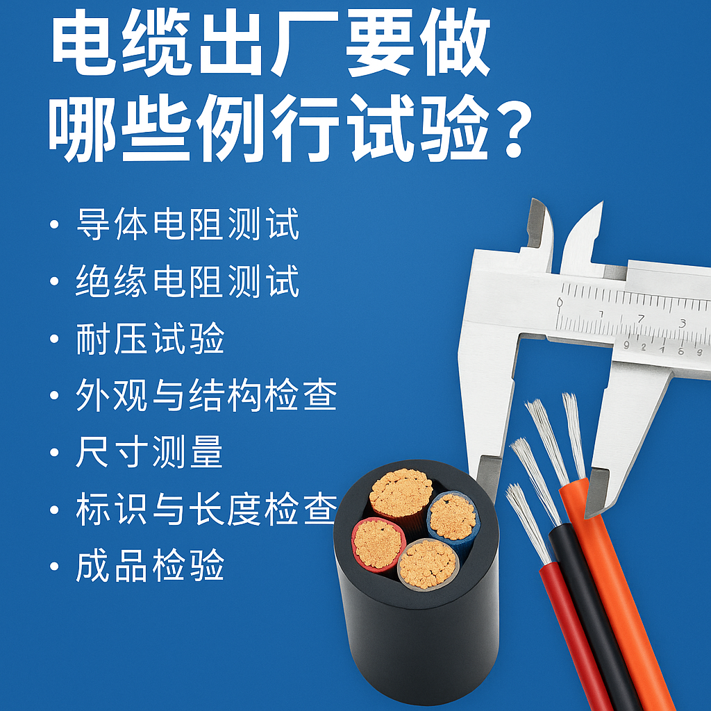 电缆出厂要做哪些例行试验？一文讲清最关键的7项检测