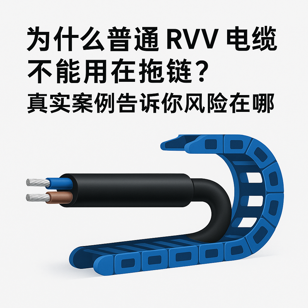 为什么通常 RVV 电缆不能用在拖链？真实案例通知你风险在哪